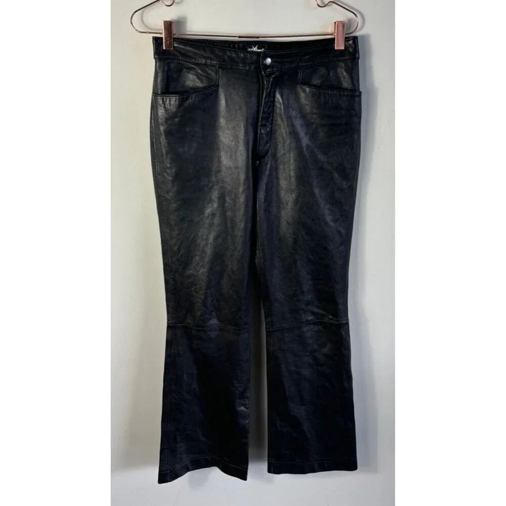 Stylish Black Leather Pants